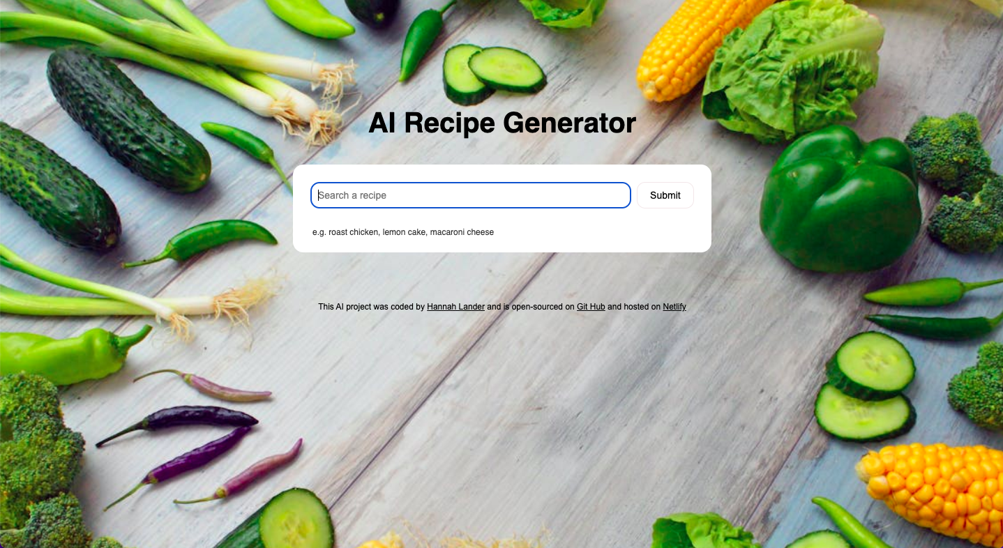 AI Recipe App